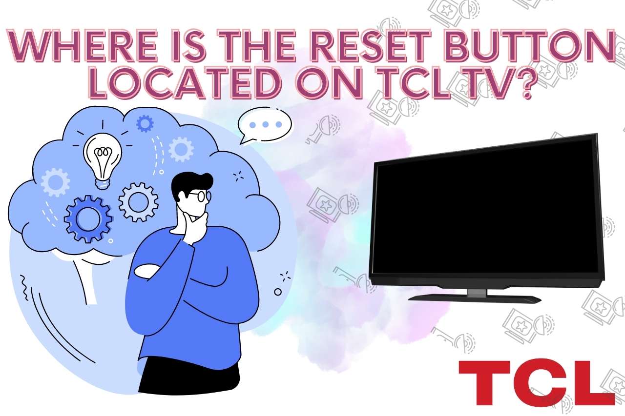 Where is the reset button located on TCL TV?